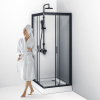 Душевой уголок AM.PM Gem W90G-404-100280-BT 100x80, профиль черный