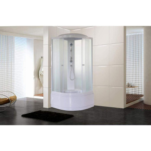 Купить Душевая кабина Parly EF1021 100х100, профиль белый, стекло матовое в Москве с доставкой Душевая кабина Parly EF1021 100х100, профиль белый, стекло матовое