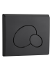 Кнопка черная матовая нажимная для инсталляции Круглая WeltWasser MARBERG 410 RD MT-BL (10000010234)