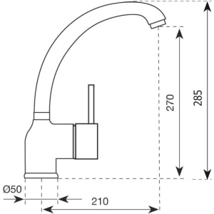 Смеситель для кухни Paini Cox 78CR572D599TKM