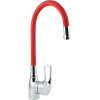Смеситель для кухни Славен Прораб Ц СЛ-ОД-Ц2К с гибким изливом, красный