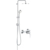 Душевая стойка Grohe BauCurve 27394002 + Смеситель для душа Grohe BauCurve 23631000