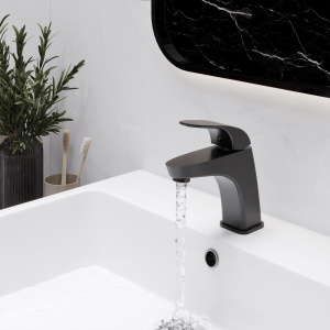 Купить Смеситель для раковины Laparet Lisera N2017129LPT черный в Москве с доставкой Смеситель для раковины Laparet Lisera N2017129LPT черный