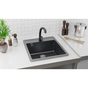 Мойка кухонная Ulgran U-406 -308 черная