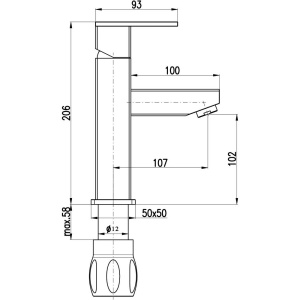 Смеситель для раковины Rav Slezak Loira LR529.5K