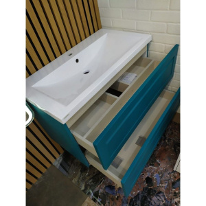 Купить Мебель для ванной Art&Max Platino 90, подвесная, бирюзовая матовая в Москве с доставкой Мебель для ванной Art&Max Platino 90, подвесная, бирюзовая матовая