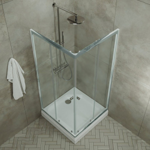 Душевой уголок Triton Вента-хром Щ0000049619 см 100х100 с поддоном