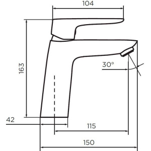 Смеситель для раковины Dorff Prime D40102100