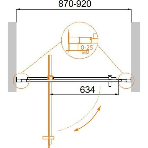Купить Душевая дверь в нишу Cezares Molveno BA 1 90 C Cr IV в Москве с доставкой Душевая дверь в нишу Cezares Molveno BA 1 90 C Cr IV