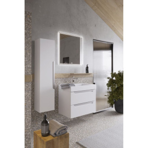 Мебель для ванной Aqwella Cube 70 белая матовая