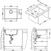 Мойка кухонная Alveus Quadrix Granital 50 steel