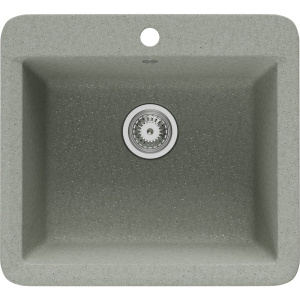Комплект Мойка кухонная Domaci Парма V-251 серая + Смеситель Ливорно
