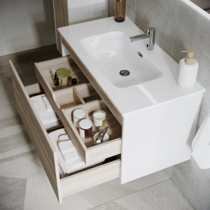 Тумба с раковиной Sancos Smart 60 см дуб бардолино