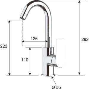 Смеситель для раковины Remer Infinity I72C