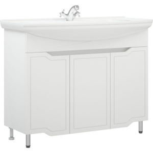 Тумба с раковиной Corozo Мирра 105 белая