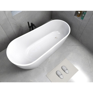 Акриловая ванна Ceruttispa Viva 9127 170x75 см, отдельностоящая, овальная, с ножками