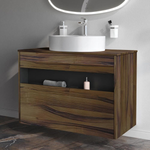 Купить Мебель для ванной AM.PM Func 100 дуб крафт, со столешницей, раковина M8FWCC20561WG в Москве с доставкой Мебель для ванной AM.PM Func 100 дуб крафт, со столешницей, раковина M8FWCC20561WG