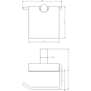 Держатель туалетной бумаги Haiba HB84 03 хром