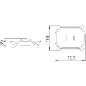 Мыльница Haiba HB332 красная