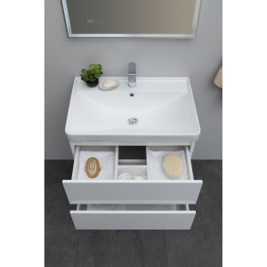 Тумба с раковиной Aquanet Вега 70 подвесная