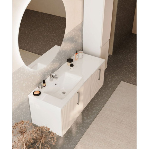 Тумба с раковиной Sanvit Рольф 120 белая, L