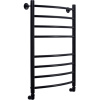 Полотенцесушитель водяной Comfysan Noumi W-8 80х50 черный матовый
