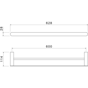 Полотенцедержатель Aquatek Лира AQ4430CR хром