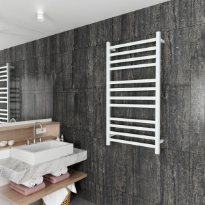 Купить Полотенцесушитель электрический Bauedge Hotel R 60х120, белый полуматовый в Москве с доставкой Полотенцесушитель электрический Bauedge Hotel R 60х120, белый полуматовый