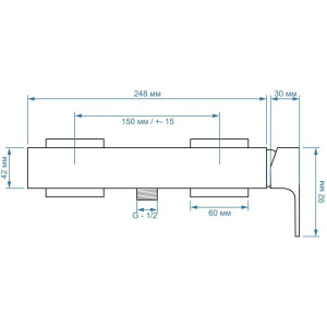 Смеситель для душа Paini Grazia 21PZ511 черный брашированный