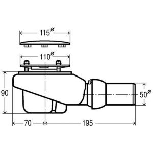 Сифон для душевого поддона Viega Tempoplex Plus 578916
