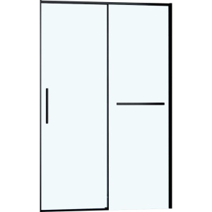 Купить Душевая дверь в нишу Vincea Slim Soft 140 см, профиль черный, стекло прозрачное в Москве с доставкой Душевая дверь в нишу Vincea Slim Soft 140 см, профиль черный, стекло прозрачное