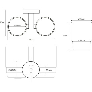 Купить Стакан Sapho X-Round XR902 двойной в Москве с доставкой Стакан Sapho X-Round XR902 двойной