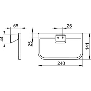 Кольцо для полотенца Keuco Aveno 14621010000 хром
