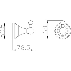 Крючок Rav Slezak Morava MKA0100SM бронза