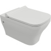 Унитаз подвесной BOCCHI Firenze 1304-001-0129 глянцевый белый, тонкая крышка с микролифтом