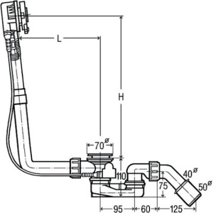 Купить Слив-перелив для ванны Viega Multiplex Trio 727970 в Москве с доставкой Слив-перелив для ванны Viega Multiplex Trio 727970