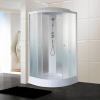 Душевая кабина Parly Effect EF1031 100х100, с низким поддоном, профиль белый, стекло матовое