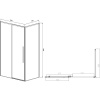 Душевой уголок Vincea Slim-N VSR-4SN8012CL 120х80 см, профиль хром