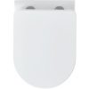 Унитаз подвесной Vincea Piatti VT1-11T подвесной, безободковый, фарфоровый, антивсплеск, белый, овальный