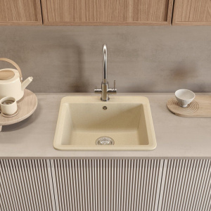 Мойка кухонная Domaci Парма V-800 бежевая