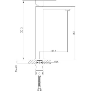 Смеситель для раковины Haiba HB803-2 HB11803-2