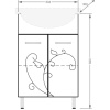 Тумба с раковиной Stella Polar Фантазия 55