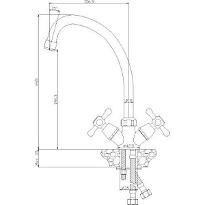 Купить Смеситель для кухни Rossinka Y Y02-71 в Москве с доставкой Смеситель для кухни Rossinka Y Y02-71