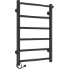 Полотенцесушитель электрический Laris Прайм ЧКЧ П6 400/600 черный, L