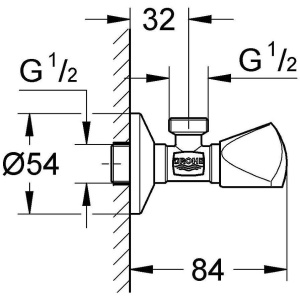 Купить Вентиль угловой Grohe 22940000 хром в Москве с доставкой Вентиль угловой Grohe 22940000 хром