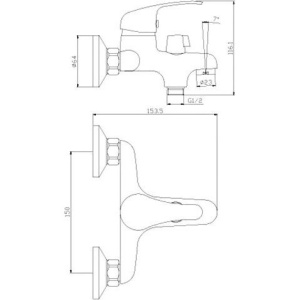 Купить Смеситель для ванны с душем Rossinka Y Y35-30 в Москве с доставкой Смеситель для ванны с душем Rossinka Y Y35-30