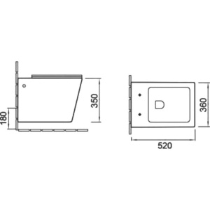 Унитаз подвесной SantiLine SL-5007MG с микролифтом, серый матовый