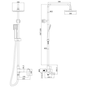 Купить Душевая стойка Bravat Real F6333367CP-A-RUS хром в Москве с доставкой Душевая стойка Bravat Real F6333367CP-A-RUS хром