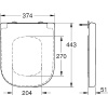 Крышка-сиденье Grohe Euro Ceramic с микролифтом 39330002