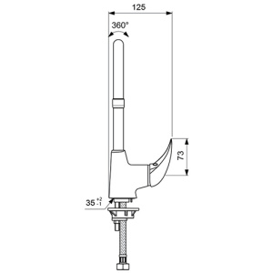 Смеситель для кухни Vidima Orion BA365AA